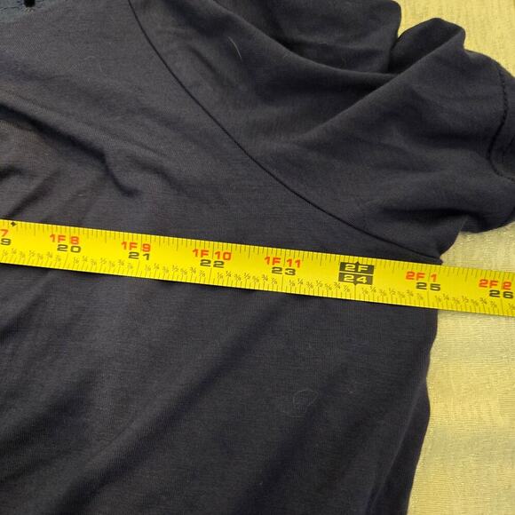 Papermoon Eyelet detail keyhole blue flowy Office church work wear Stitch Fix - Picture 7 of 7